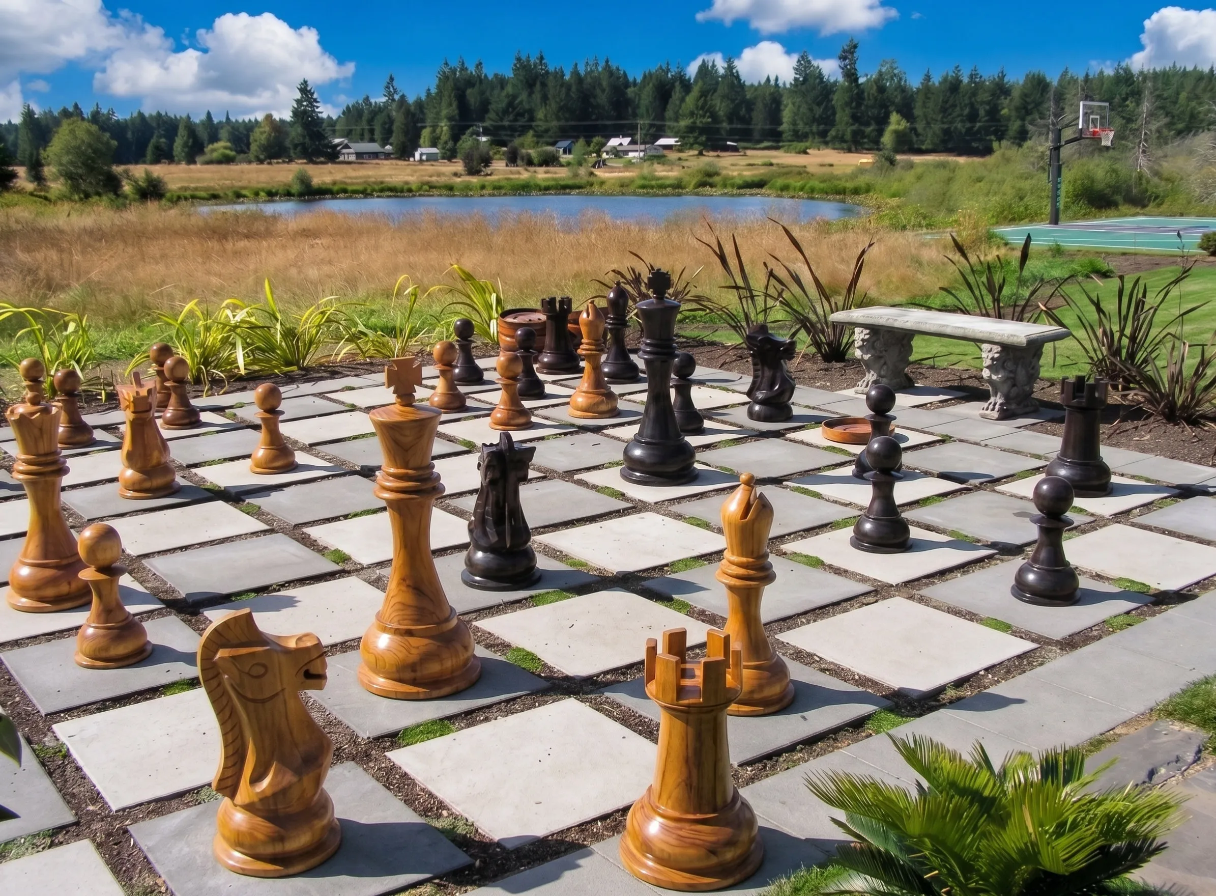 Handcrafted Giant Chess Display #292