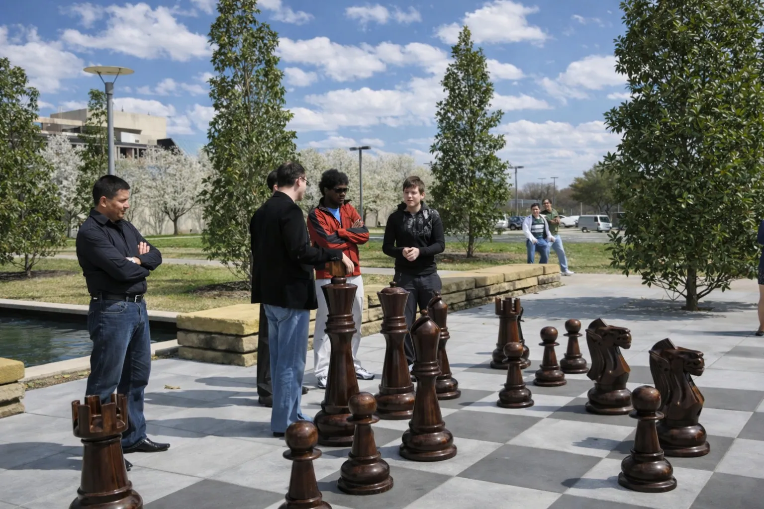 Premium Teak Giant Chess Set #302