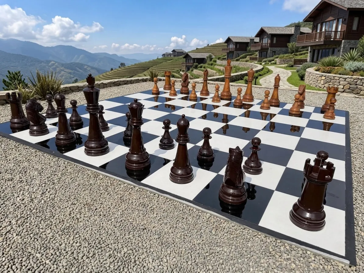 Premium Teak Giant Chess Set #306
