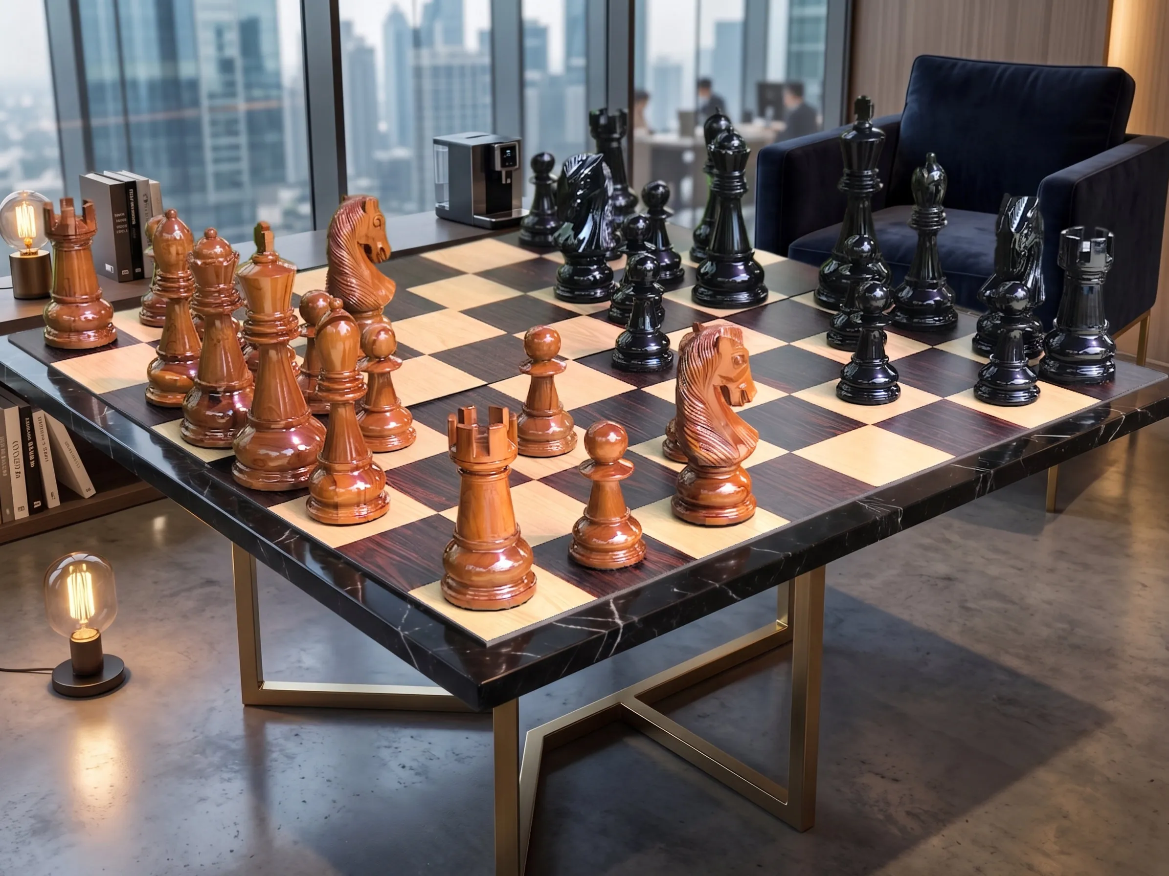 Handcrafted Giant Chess Display #317