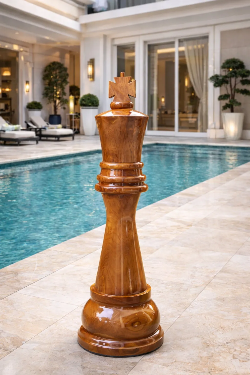 Elegant Garden Chess Experience #333