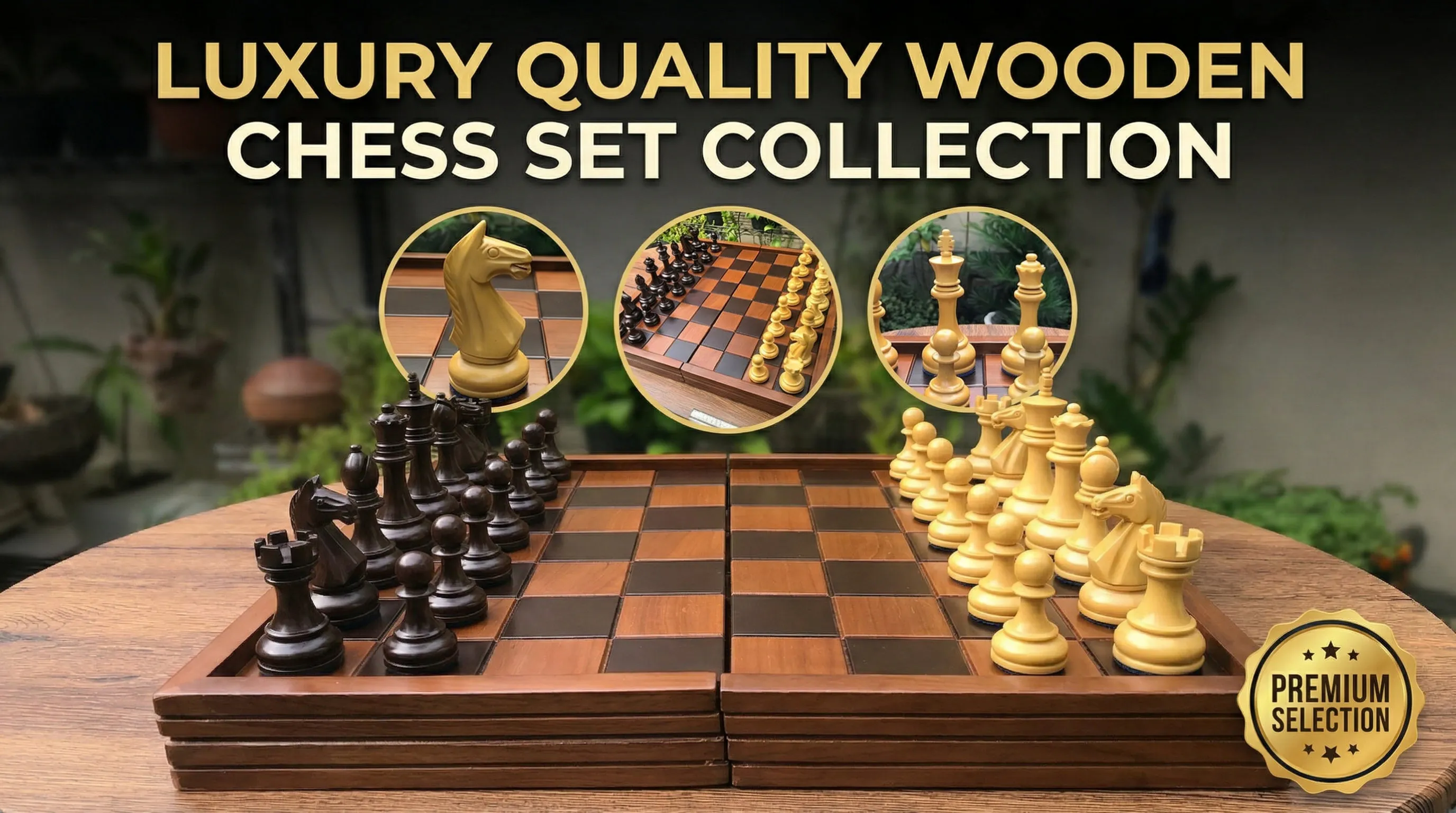 Handcrafted Giant Chess Display #348