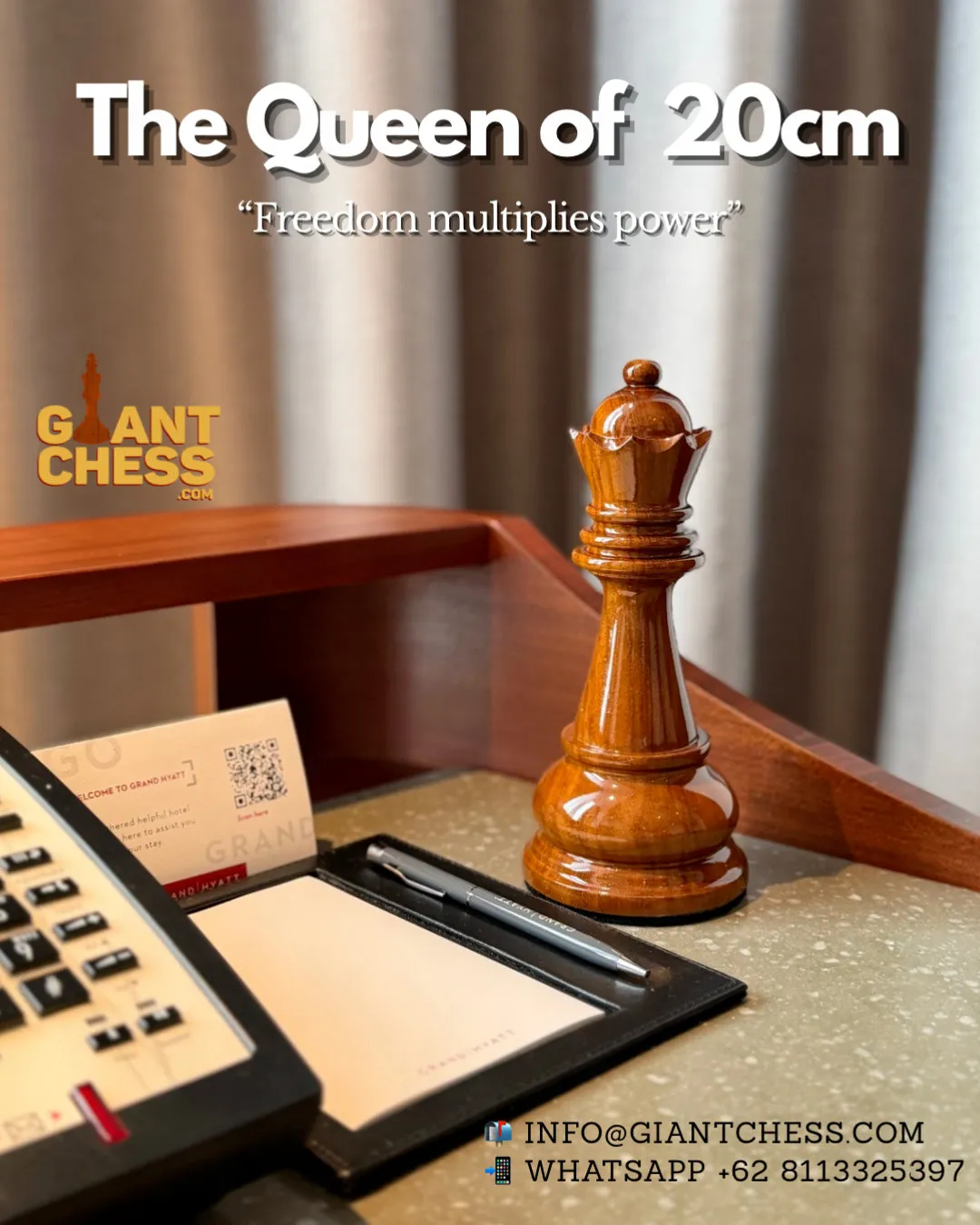 Handcrafted Giant Chess Display #349