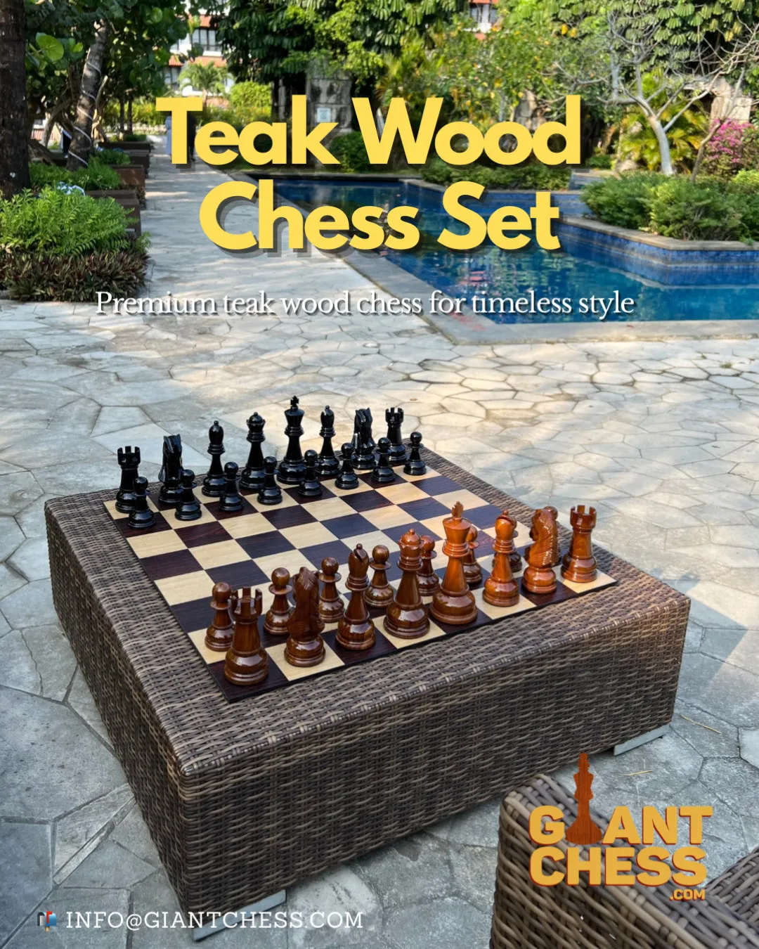 Elegant Garden Chess Experience #351
