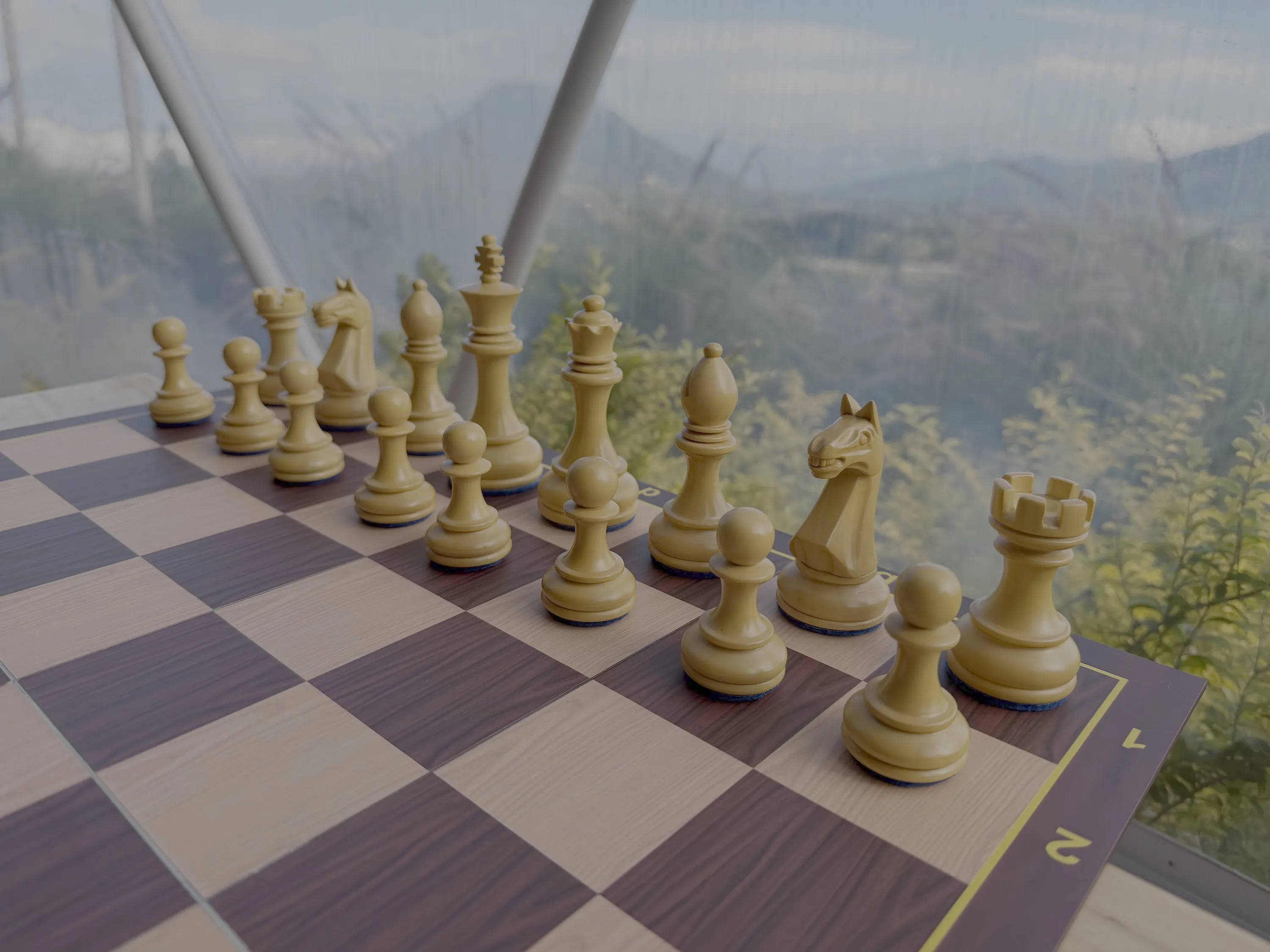 Handcrafted Giant Chess Display #364