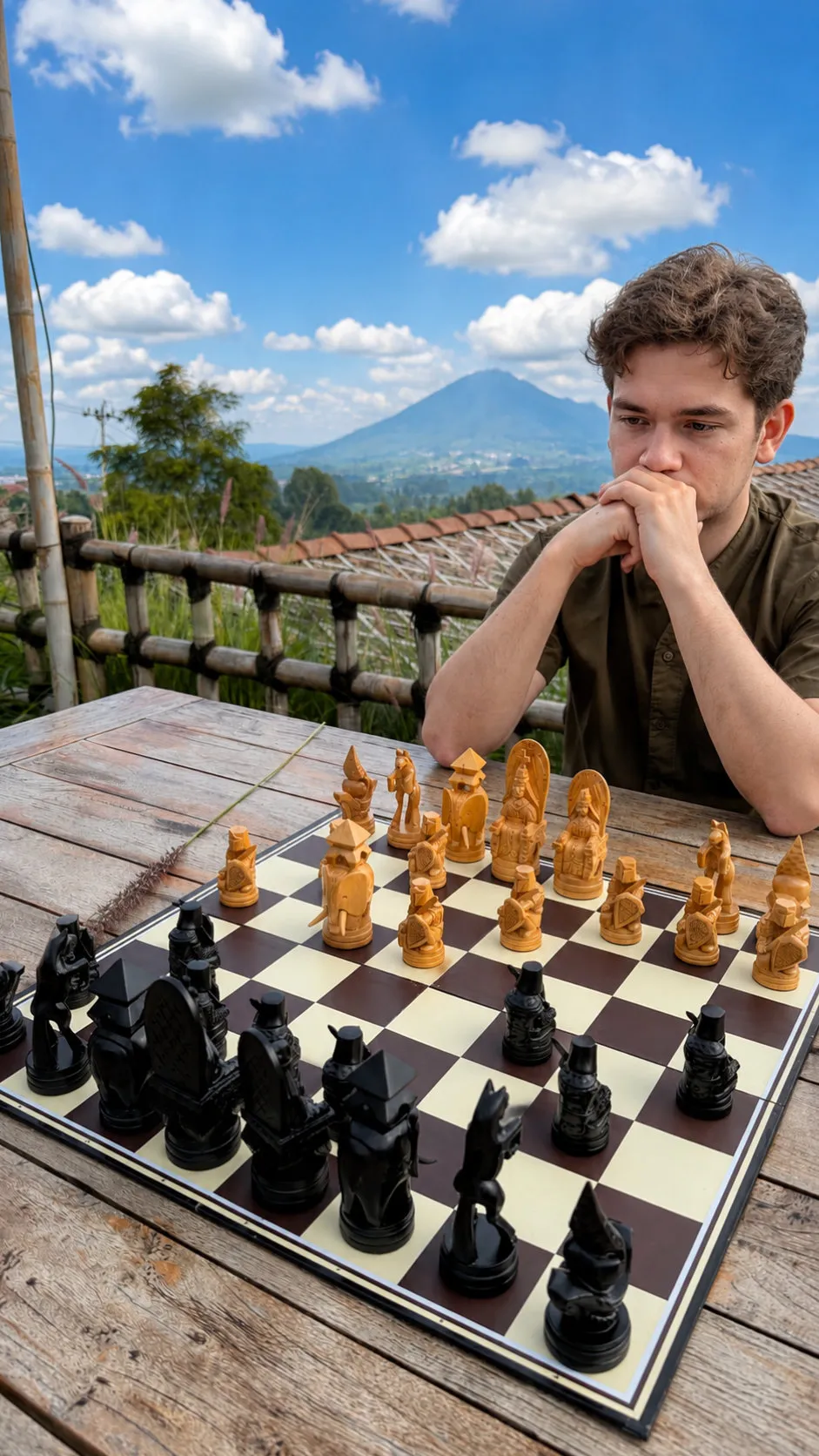 Handcrafted Giant Chess Display #366