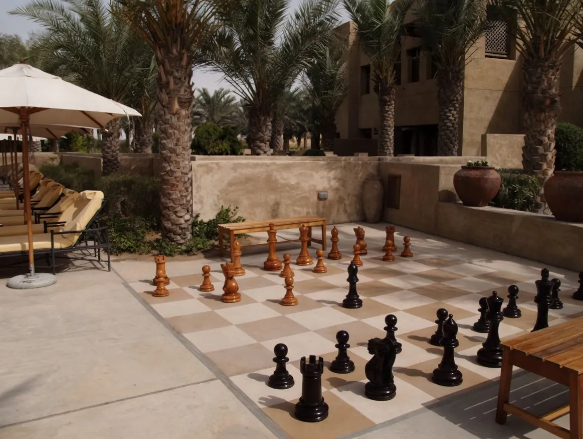 Elegant Garden Chess Experience #375
