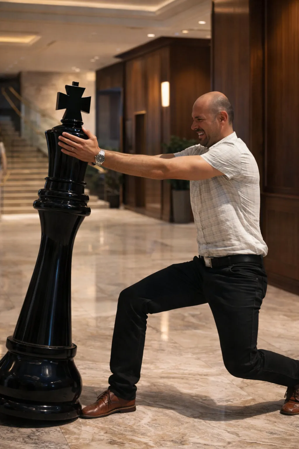 Handcrafted Giant Chess Display #383