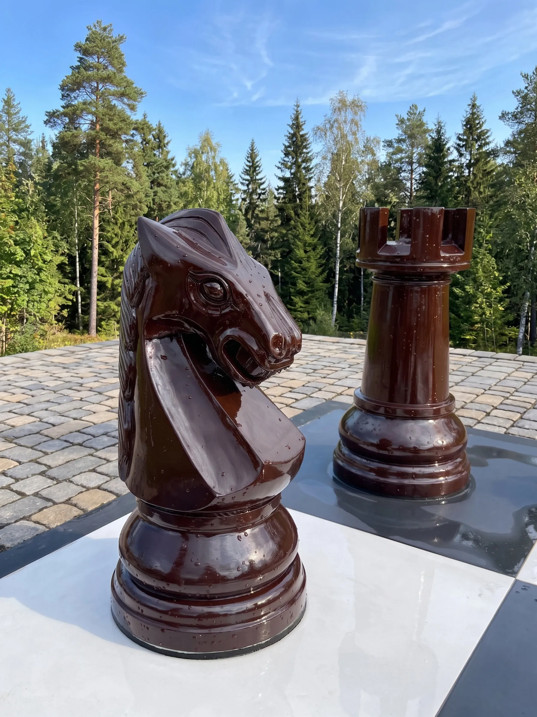Elegant Garden Chess Experience #390