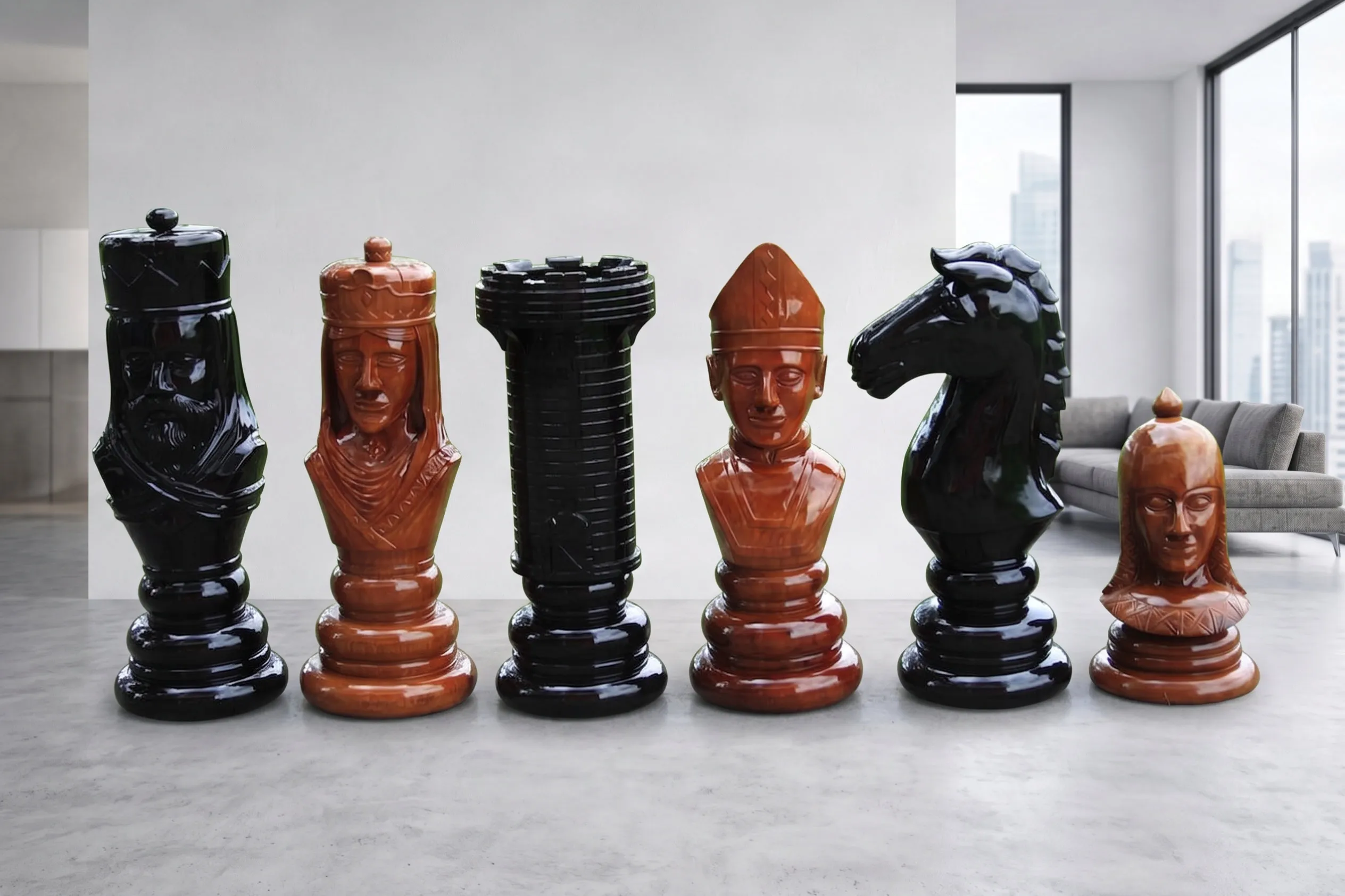 Handcrafted Giant Chess Display #393